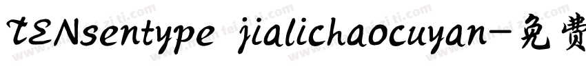 TENsentype jialichaocuyan字体转换